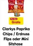 Gratis Clarkys Paprika Chips, Erdnussflips oder Mini Sitzhase mit Netto App Coupon