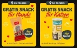 Nur heute: Gratis Snack für Hund oder Katze bei Futterhaus