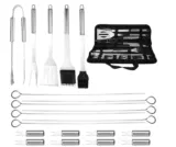 Grillbesteck, 20pcs Grillbesteck Set Grill Set Grillbesteck im Koffer Grillzange Grillset für 7,99 € inkl. Prime-Versand (statt 17,99 €)