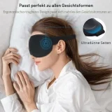 Gritin 3D Schlafmaske (100% Blackout + Ohrstöpsel)