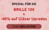 Firmoo: Brillengestelle für 10,00 € + 40 % Rabatt auf Gläser