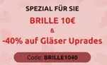 Firmoo: Brillengestelle für 10,00 € + 40 % Rabatt auf Gläser