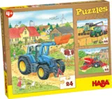 HABA (300444) Puzzles Traktor und Co. – Puzzle-Set für 10,83 € inkl. Prime-Versand (statt 13,94 €)