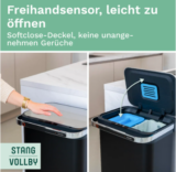 HALDEN Sensor Mülleimer – 50L – 4 Fächer für 78,90 € inkl. Versand statt 151,99 €