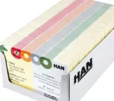 10 x 100 Stück HAN Karteikarten CROCO 9812 in Gelb – A8 quer & farbig bedruckt