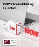 HARIBO 100W USB C Ladegerät 4-Port Netzteil (USB-C Schnellladegerät PD PPS)