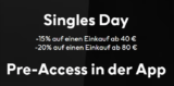 H&M Singles Day: 15% Rabatt ab 40 € MBW bzw. 20 % Rabatt ab 80 € MBW  [H&M Member]