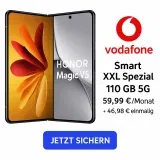 Sparhandy: HONOR Magic V5 (512 GB) + Vodafone Smart XXL Spezial 110 GB 5G für 59,99 € / Monat + 46,98 € einmalig