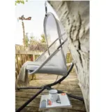 Hängesessel Siena Garden klappbar inkl. Gestell und Sitzkissen grau