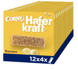 Haferriegel Corny Haferkraft Banane, Vollkorn & Vegan, Großpackung 12×4 ab 10,62 € inkl. Prime Versand (statt 19,08 €)