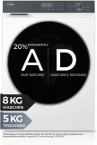 Haier HWD80-BP14637T Waschtrockner (8kg waschen, 5kg trocknen, 1400 U/min)
