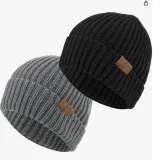 Halinuia Beanie Mütze Herren Damen (2er Pack)