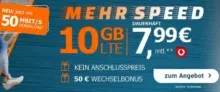 allmobil Vodafone Allnet Flat: 10 GB oder 14 GB mit + 50 € Wechselbonus für 7,99 € mtl./ 11,99 € mtl.