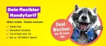 SIMon mobile 🦝  Datenknaller zum Beispiel Vodafone Allnet- und SMS-Flat mit 70 GB 5G (monatlich kündbar) für 16,99€ mtl.