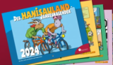 Gratis 🗓️ HanisauLand-Comic Wandkalender 2024
