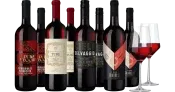 Hawesko Weinpaket Primitivo-Genuss (4×2 Rotweine + 2 Zwiesel Gläser) für 39,90 € inkl. Versand