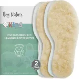 Hey Nature 2 Paar Lammwolle Einlegesohlen Kinder (Gr. 22/23 bis 34/35) für 5,70 € inkl. Prime-Versand