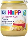 HiPP Bio Frühstücks-Porridge Mango-Banane-Haferbrei 6er Pack (6x160g) für 6,48 € inkl. Prime-Versand
