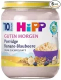 HiPP Bio Guten Morgen Porridge Banane-Blaubeere ab 10. Monat 6er Pack (6x160g) ab 6,15 € inkl. Prime-Versand