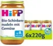 HiPP Bio-Schinkennudeln mit Gemüse 6er Pack (6 x 220 g) ab 6,92 € inkl. Prime-Versand