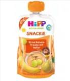 HiPP Sportsfreund Quetschbeutel (Birne-Banane-Traube mit Hafer, 100% Bio-Früchte ohne Zuckerzusatz) 6 x 120 g Beutel ab 2,99€ (Prime)