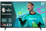 Hisense 65E7NQ 164 cm (65 Zoll) Fernseher, 4K UHD, QLED, HDR10, HDR10+ decoding, HLG, Dolby Vision Atmos, 60Hz für 449€