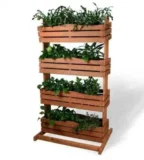 POWERTEC GARDEN Hochbeet – 4-Stufig Ca. 85,5 x 60 x 145 cm