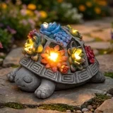 Hoikwo Solar Gartenfigur Schildkröte