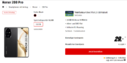 MediaMarkt Tarifwelt: Honor 200 Pro + freenet Telefonica Allnet Flat 25 GB 5G für 14,99 € / Monat + 73,94 € einmalig