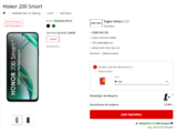 MediaMarkt Tarifwelt: Honor 200 Smart + McAfee LiveSafe Device Attach + Super Select S On 25GB 5G für 9,99 € / Monat + 35,94 € einmalig