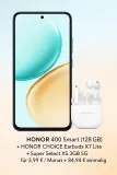 MediaMarkt Tarifwelt: Honor 400 Smart (128 GB) + HONOR CHOICE Earbuds X7 Lite + Super Select XS 3GB 5G für 3,99 € / Monat + 84,94 € einmalig