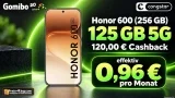 Gomibo: Honor 600 (256 GB) + 120,00 € Cashback + congstar Allnet-Flat 125 GB 5G für 24,00 € / Monat + 5,95 € einmalig