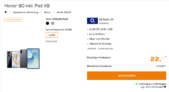 Saturn Tarifwelt: Honor 90 + Honor Pad X9 + o2 Basic 20 mit 13 GB für 19,99 € / Monat + 66,94 € einmalig