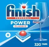 320 Tabs Finish Power Classic Spülmaschinentabs, phosphatfrei (4 x 80 Stück) (0,09€ / Tab)