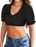 Hotouch Damen Dirndl Bluse (2 Farben, Gr. 34 bis 46) für 14,39 € inkl. Prime-Versand (statt 23,99 €)