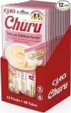 INABA Churu Puree Katzenleckerlis Creamy Snacks Thunfisch & Lachs (56 g (12er Pack)) für 16,10 € inkl. Prime-Versand (statt 23,85 €)