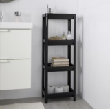 Ikea Vesken Regal (Schwarz, 37 x 23 x 101 cm) für 9,00 € bei Abholung (13,90 € inkl. Lieferung)