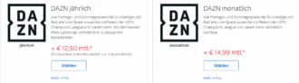 Sky Q: DAZN für ein Jahr ab 12,50 € mtl. z.B mit Netflix + DAZN für 32,50 € mtl.