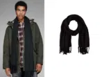 Jack&Jones Jacsolid Woven Scarf Schal in schwarz