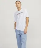 JACK & JONES Male T-Shirt Logo T-Shirt (Weiß in XS-XXL) für 5,94 € inkl. Prime-Versand (statt 9,99 €)