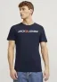 JACK & JONES Male T-Shirt Logo Rundhals T-Shirt