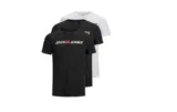 3er-Pack JACK & JONES Male T-Shirt (Schwarz, Blau & Weiß/ Gr. S-L) für 17,93 € [Prime] statt 29,99 €