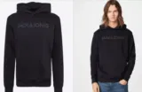 JACK & JONES Sweatshirt ‚NICKEL‘ in Schwarz (Gr.S,L und XL) 11,94 € inkl. Versand (statt 39,00 € )