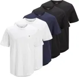 5er-Pack Jack & Jones Herren  T-Shirt (Gr. XS bis XL) für 24,29 € inkl. Prime-Versand (statt 38,00 €)