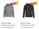 Jack in a Bag All-Season Jacke (S/M bis XXL, 2 Farben) für 15,32 € inkl. Versand