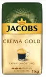 Jacobs Kaffeebohnen Expertenröstung Crema Gold 1kg ab 8,49 € inkl. Prime-Versand