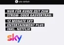 E-Wie Einfach! Sky Entertainment Plus inkl. Netflix 12 Monate kostenlos beim Strom- oder Gaswechsel sichern