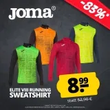 Joma Elite VIII Herren Running Sweatshirt (4 Farben, Gr. 4XS bis 2XL) für 13,94 € inkl. Versand