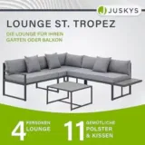 Juskys Gartenmöbel Lounge St. Tropez Set für 443,94 € inkl. Lieferung