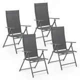 Juskys Gartenstuhl Calena (4er Set) für 97,49 € inkl. Versand (statt 149,99 €)